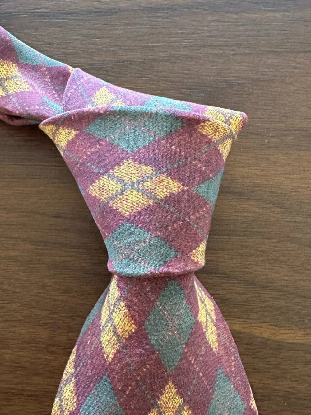 Jean Paul Gaultier Multicolor Argyle Silk Tie